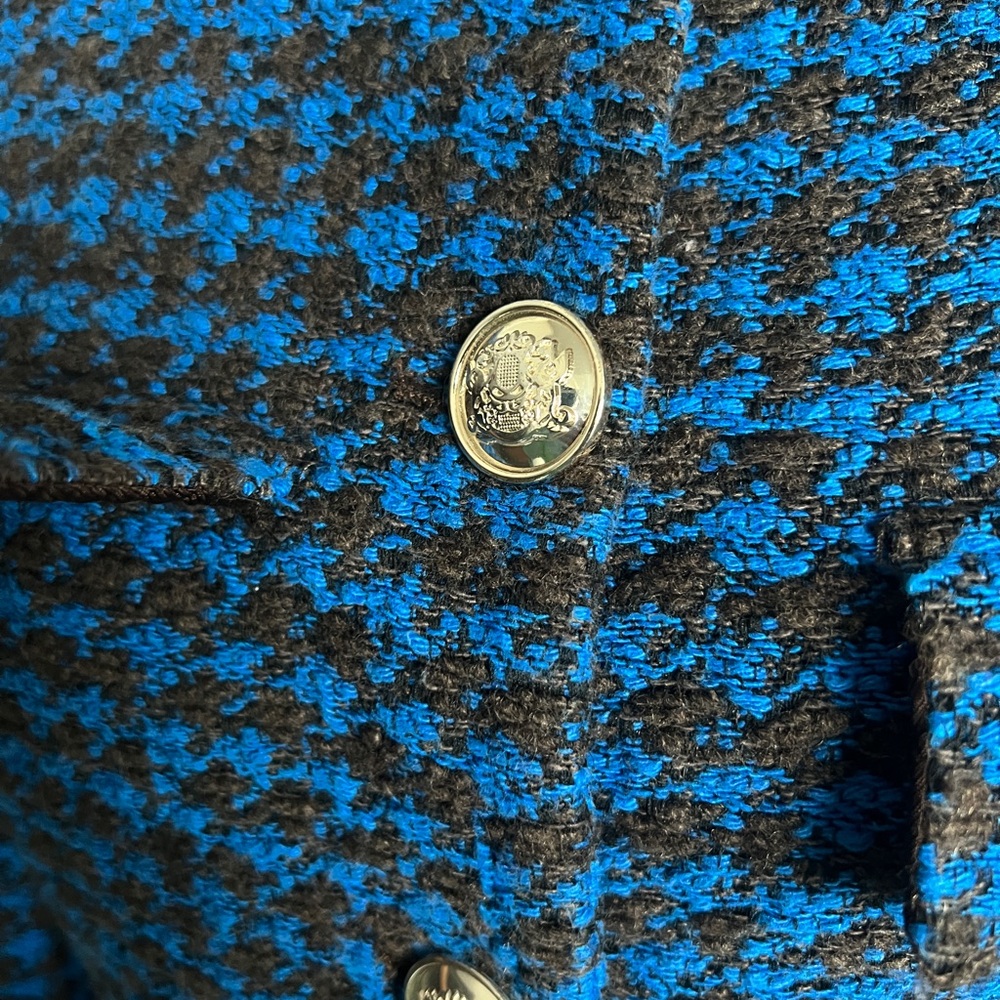 Zara Houndstooth Plaids Tweed Blazer Jacket - Picture 8 of 11